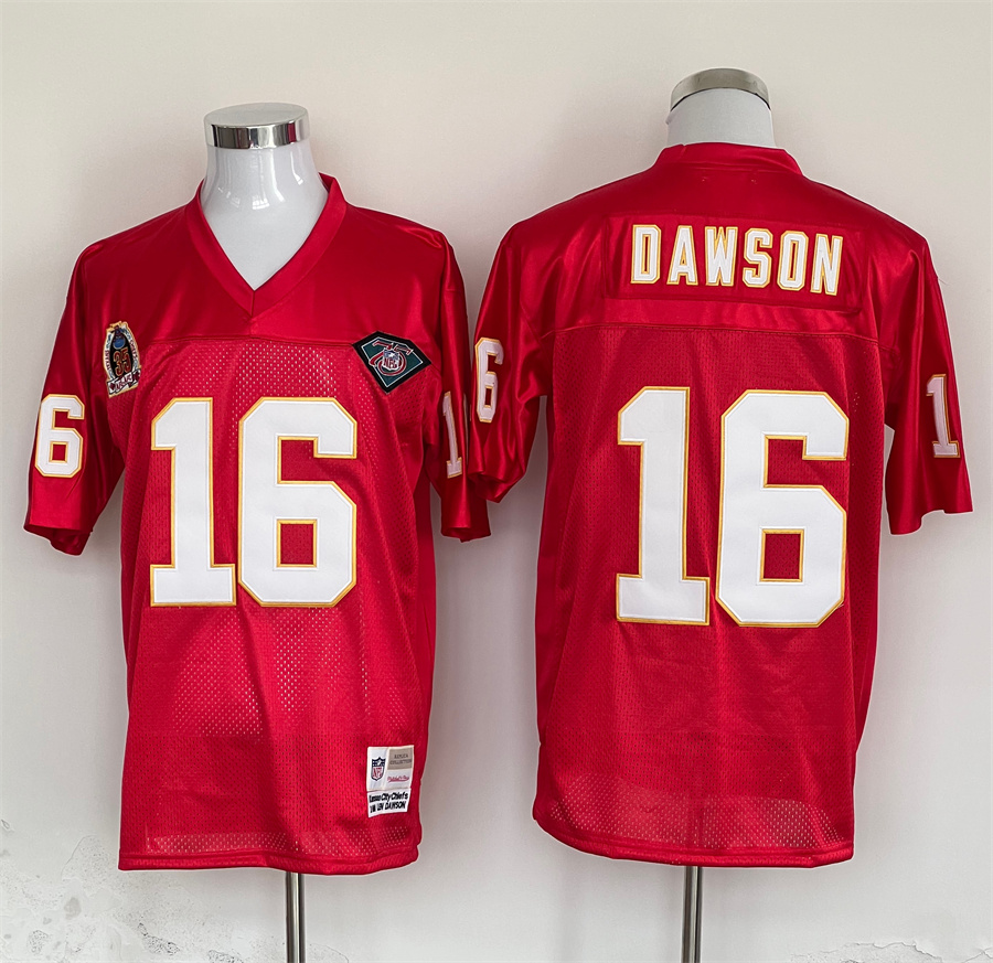 Men's Kansas City Chiefs Len Dawson Mitchell & Ness Red Legacy Jersey